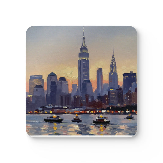 Coaster Set NYC Skyline
