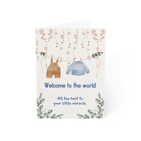 Adorable Baby Shower Greeting Cards - Welcome Newborn, Announcement Cards, Gender Reveal, Gift Enclosures, New Parent Gift