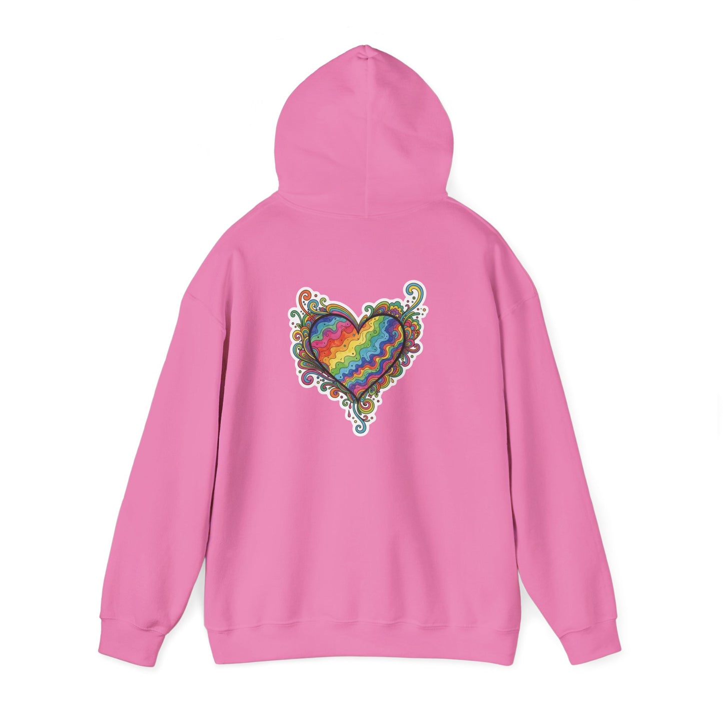 Colorful Love Heart Hooded Sweatshirt - Cozy Unisex Pullover for Valentine's Day, Gift for Friends, Couples Sweatshirt, Casual Wear, [...]