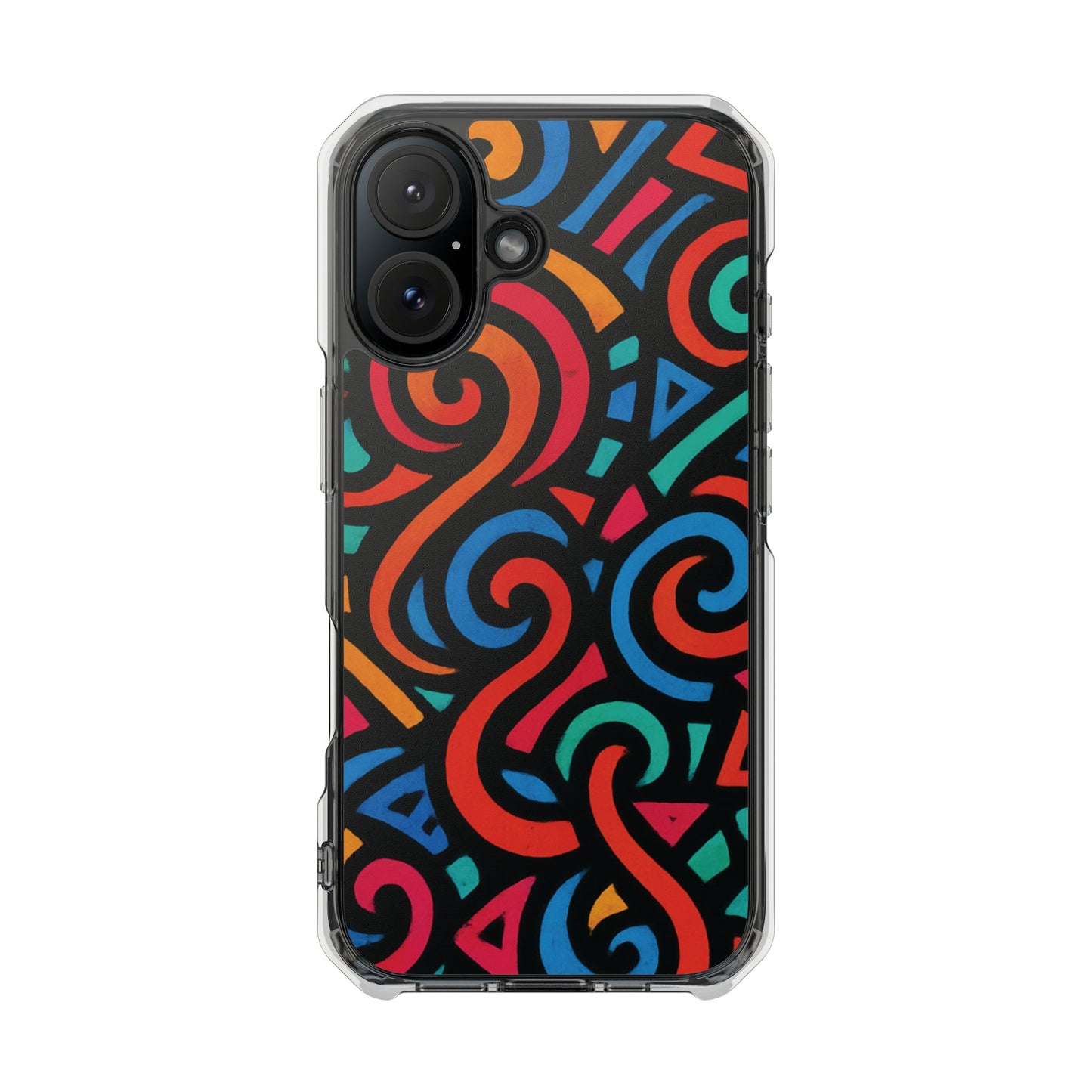 Colorful Phone Case, Stylish Clear Impact Cases for iPhone, Vibrant Protective Covers, Unique Phone Accessories, Gifts