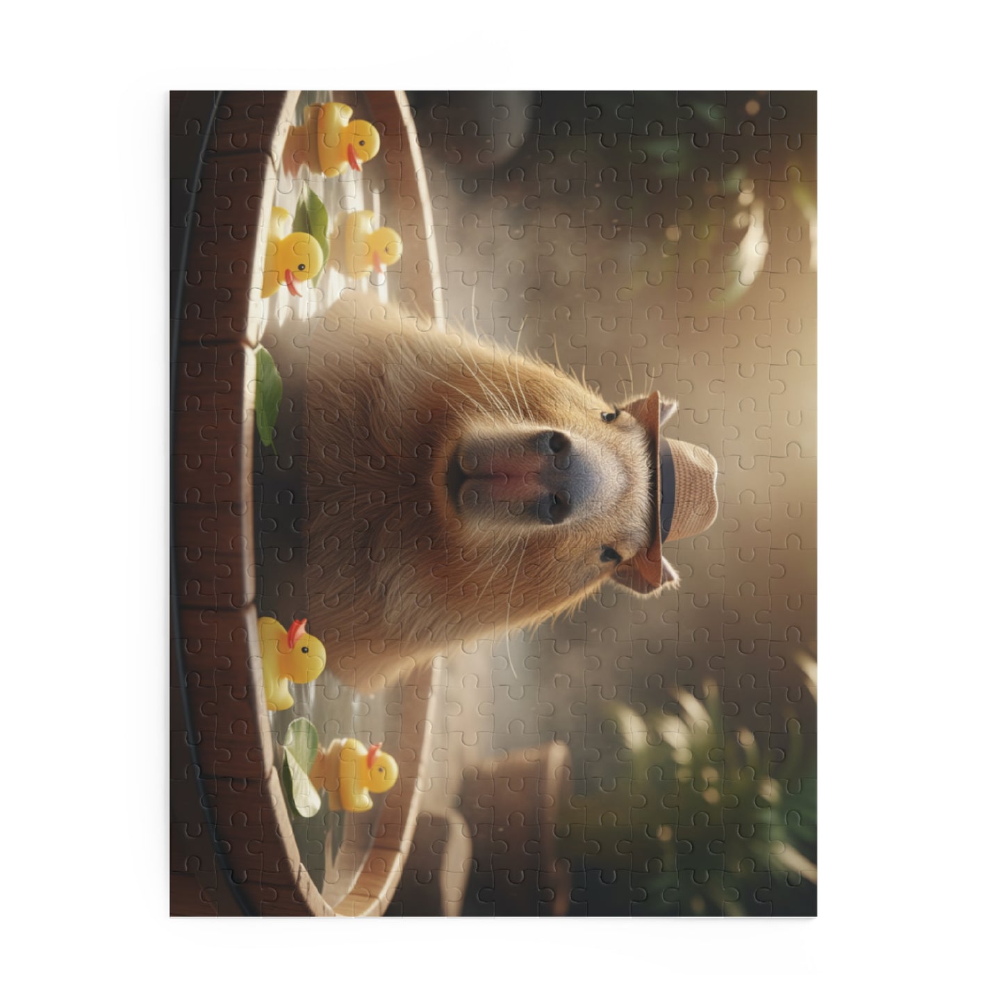 Capybara Relaxation Puzzle - 120, 252, 500-Piece, Fun Gift for Animal Lovers, Cozy Home Decor, Family Game Night, Unique Birthday Present