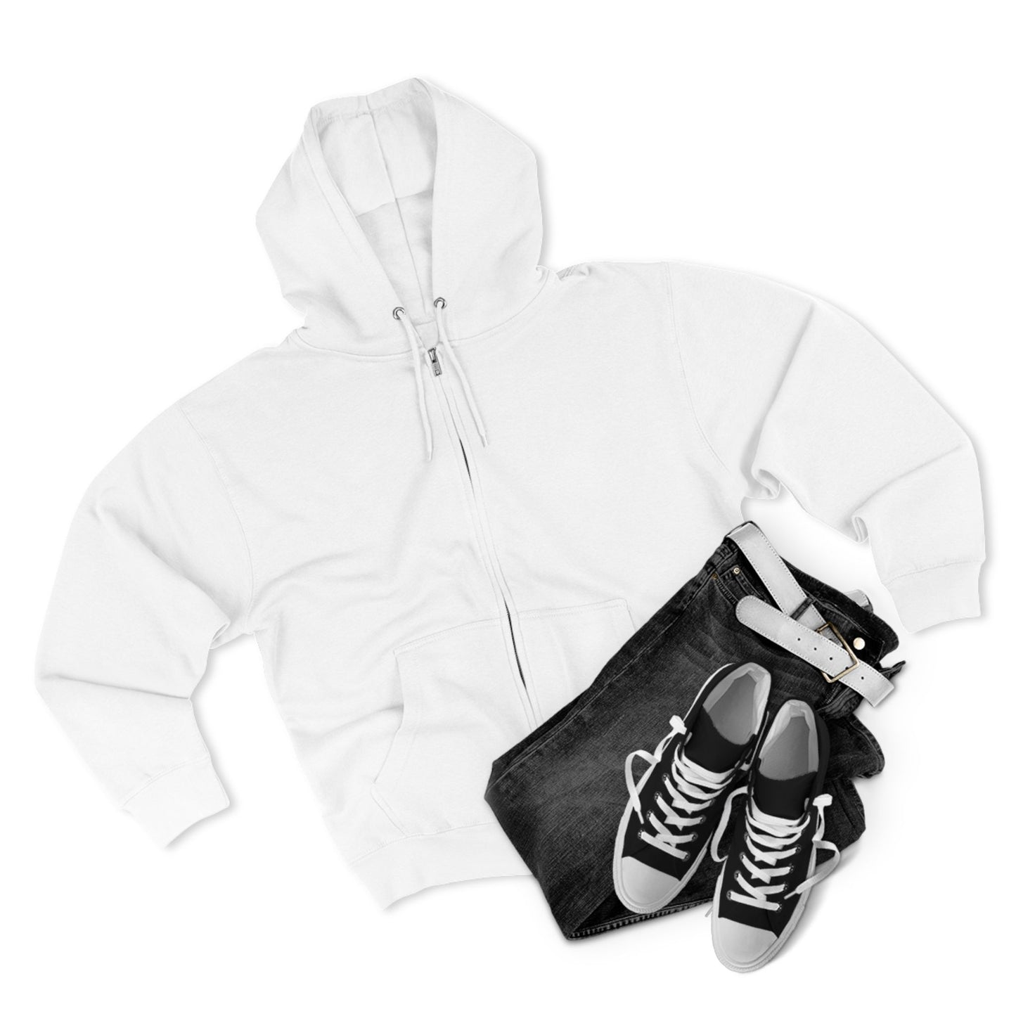 Sleeping Polar bear - Unisex Zip Hoodie