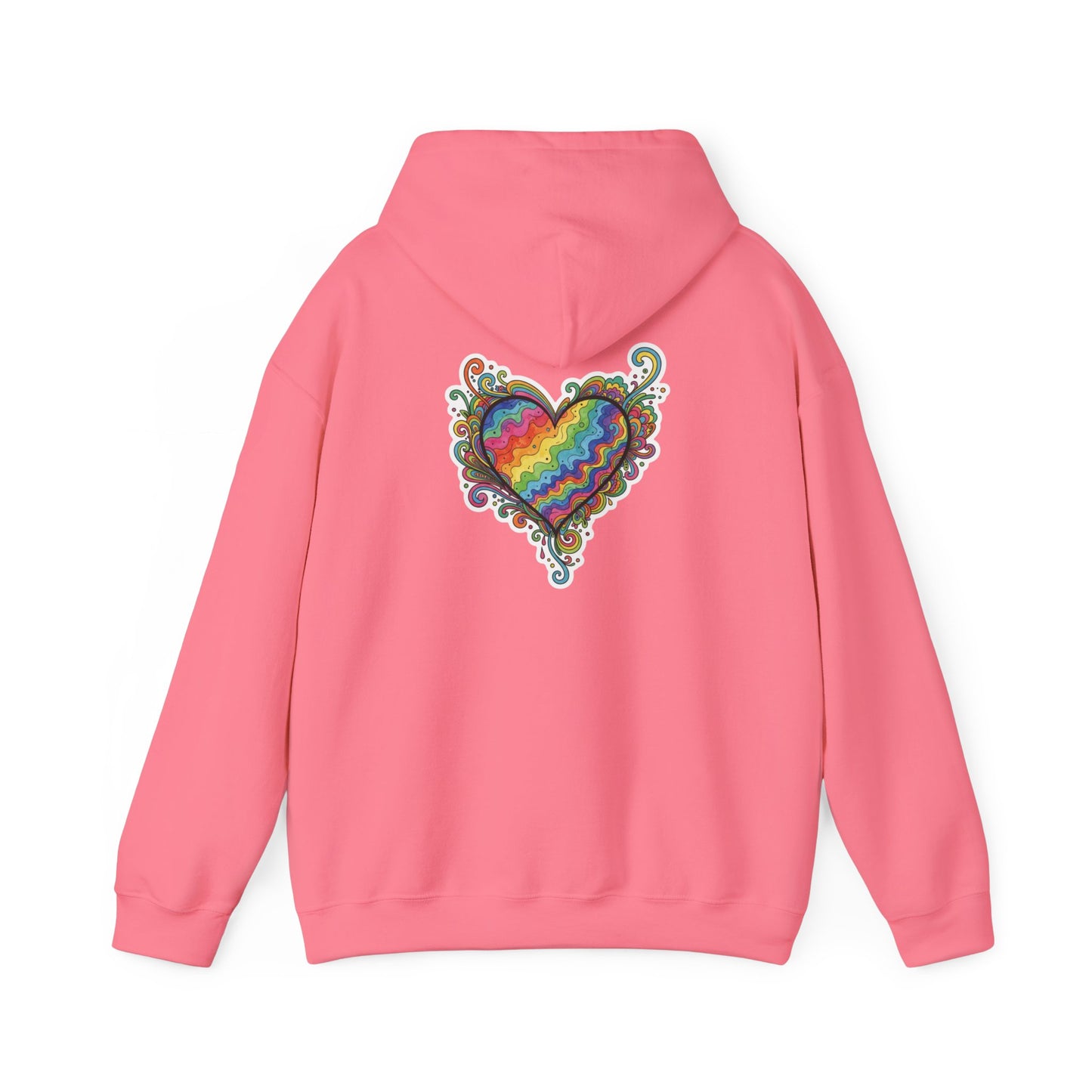 Colorful Love Heart Hooded Sweatshirt - Cozy Unisex Pullover for Valentine's Day, Gift for Friends, Couples Sweatshirt, Casual Wear, [...]