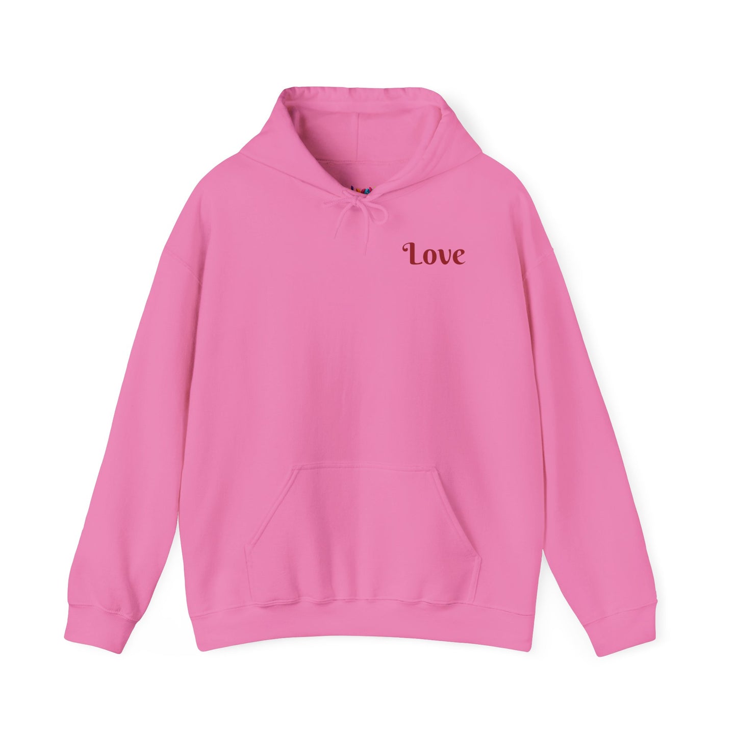 Colorful Love Heart Hooded Sweatshirt - Cozy Unisex Pullover for Valentine's Day, Gift for Friends, Couples Sweatshirt, Casual Wear, [...]
