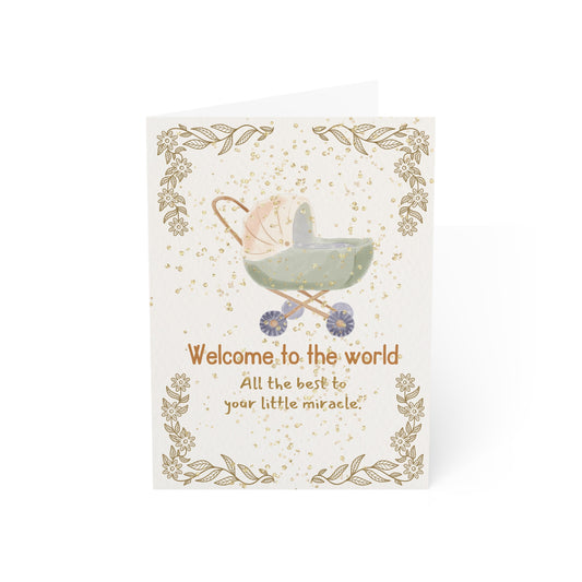 Adorable Baby Shower Greeting Cards - Welcome Newborn, Announcement Cards, Gender Reveal, Gift Enclosures, New Parent Celebrations