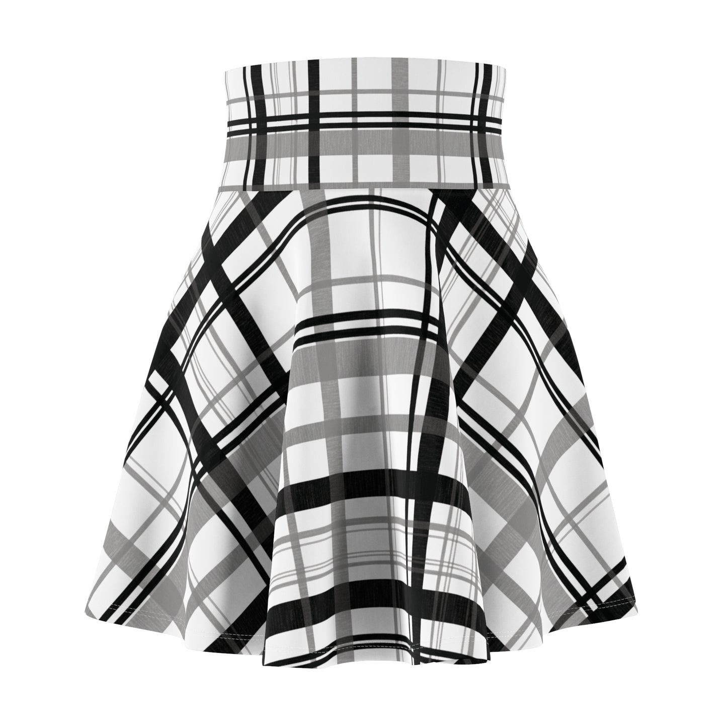 Chic Women's Plaid Skater Skirt, Flowy Fashion for Parties, Casual Events, Birthday, Summer Style, Everyday Wear