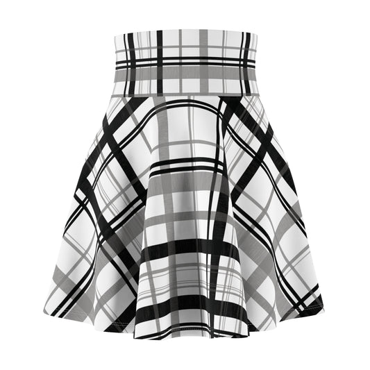 Chic Women's Plaid Skater Skirt, Flowy Fashion for Parties, Casual Events, Birthday, Summer Style, Everyday Wear