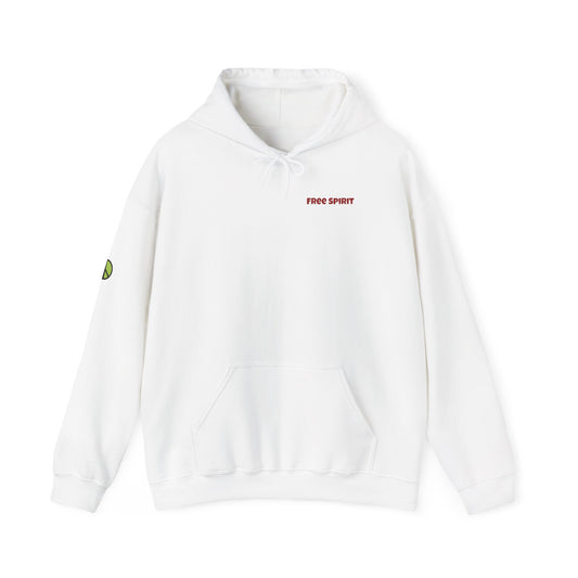 Free Spirit Heart Hoodie, Unisex Cozy Sweatshirt, Comfortable Casual Wear, Perfect for Gifting, Music Lovers, Bohemian Style