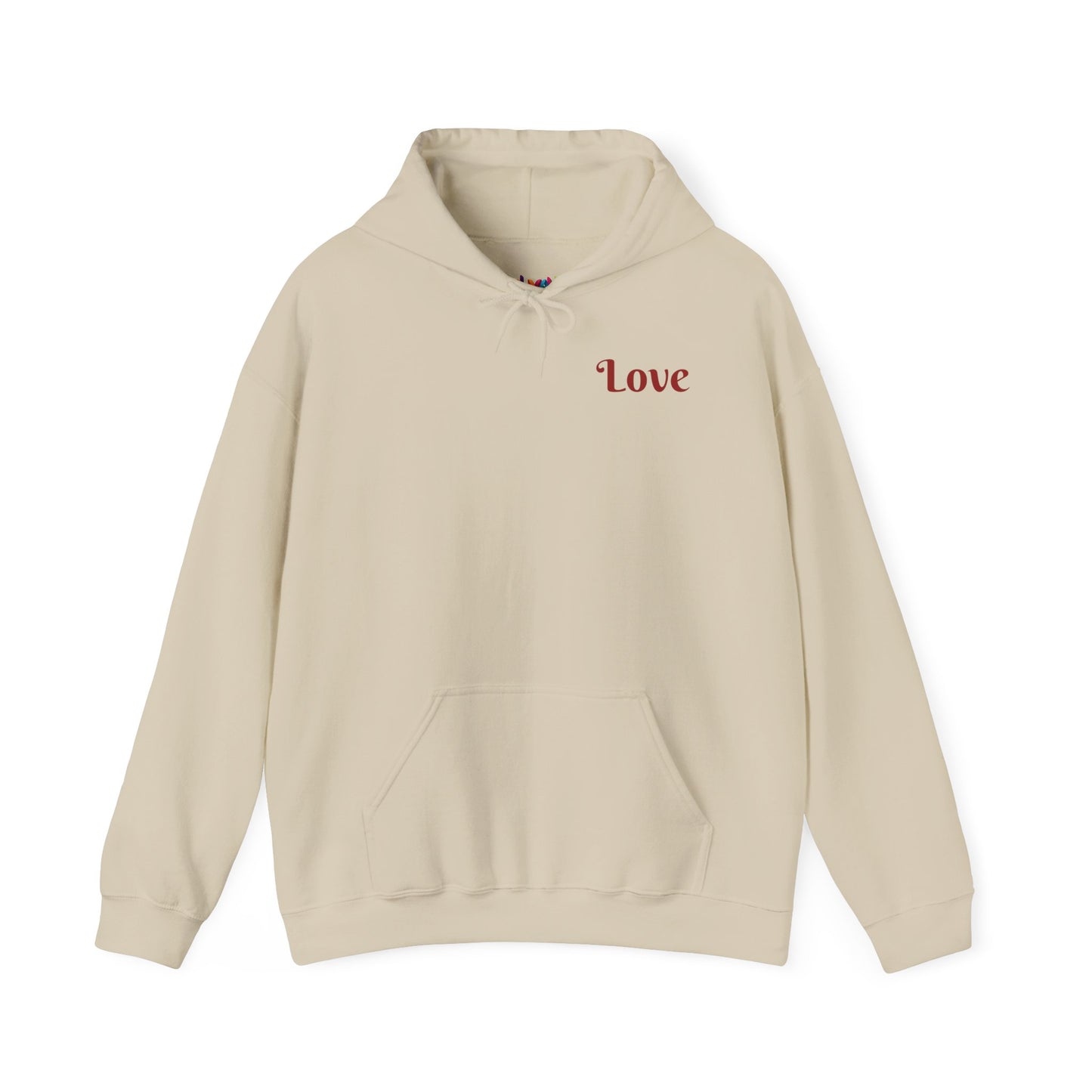 Colorful Love Heart Hooded Sweatshirt - Cozy Unisex Pullover for Valentine's Day, Gift for Friends, Couples Sweatshirt, Casual Wear, [...]