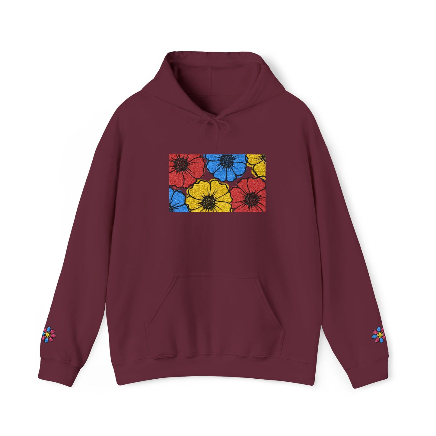Vibrant Floral Hoodie | Colorful Sweatshirt, Cozy Wear, Gift for Her, Unisex Fashion, Spring Style, Casual Outfit