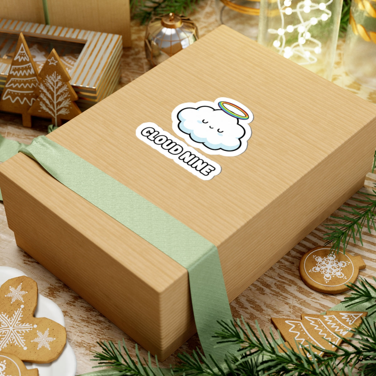 Cute Cloud Nine Stickers, Cloud Stickers, Laptop Decor, Journaling, Kawaii Stickers, Gift for Friends, Cheerful Vibe