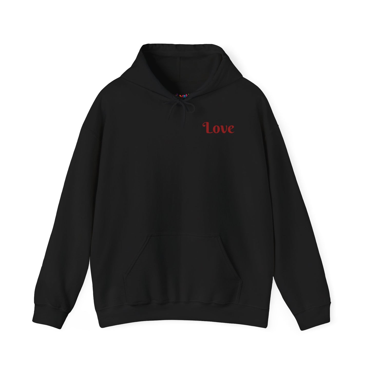Colorful Love Heart Hooded Sweatshirt - Cozy Unisex Pullover for Valentine's Day, Gift for Friends, Couples Sweatshirt, Casual Wear, [...]