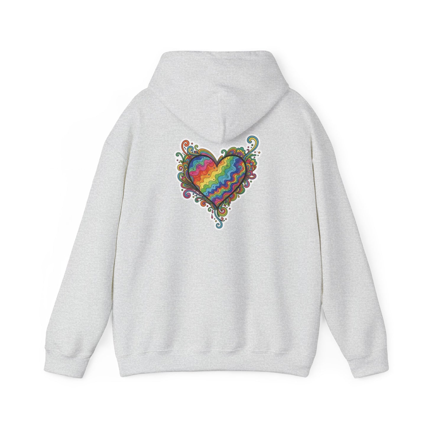 Colorful Love Heart Hooded Sweatshirt - Cozy Unisex Pullover for Valentine's Day, Gift for Friends, Couples Sweatshirt, Casual Wear, [...]