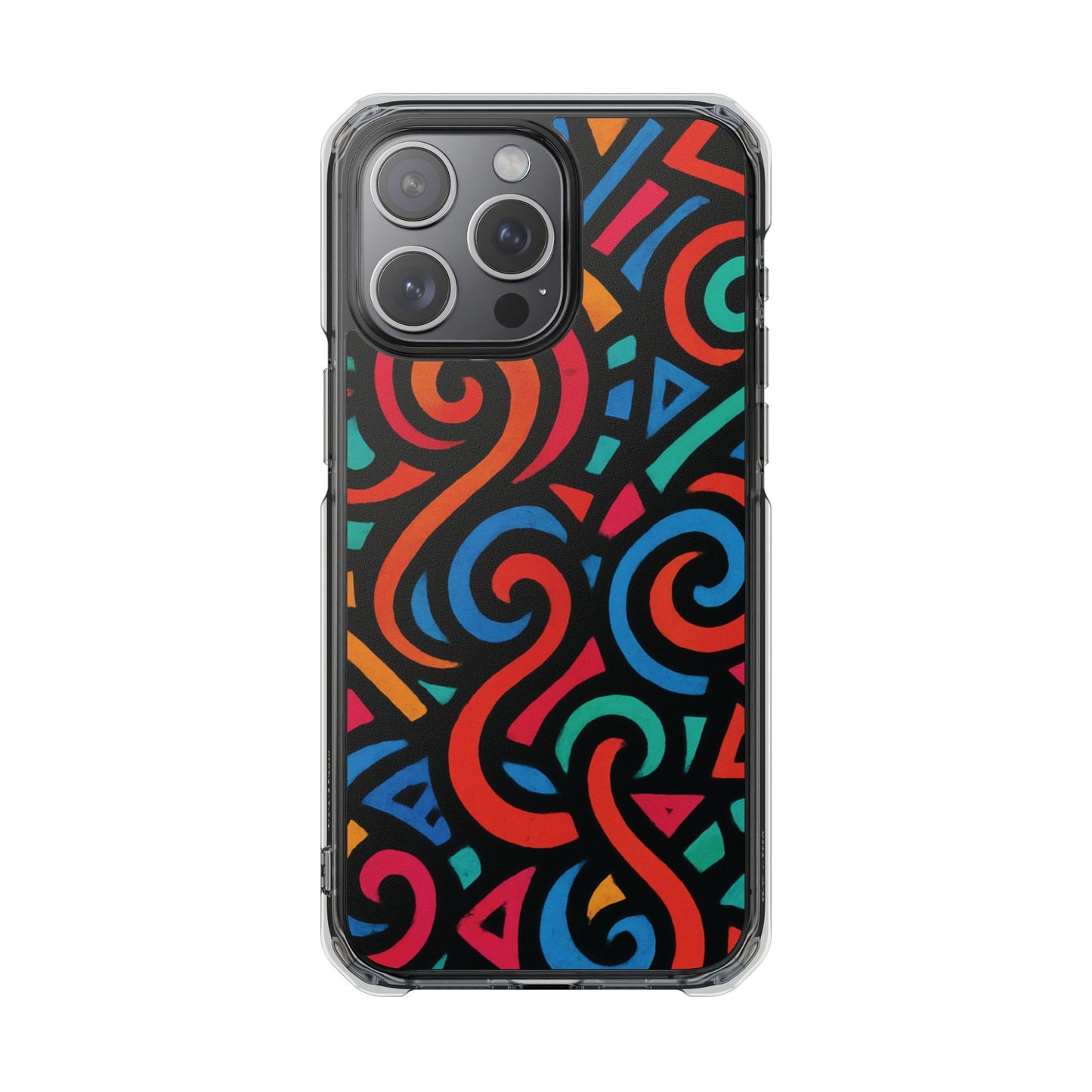 Colorful Phone Case, Stylish Clear Impact Cases for iPhone, Vibrant Protective Covers, Unique Phone Accessories, Gifts