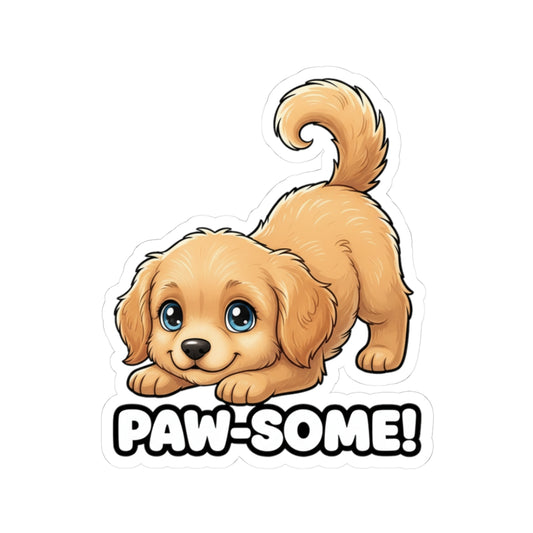 Cute Dog Paw-Some Stickers, Animal Lover Gift, Laptop Decor, Pet Enthusiast Accessory, Cute Dog Stickers, Kids Room Decor