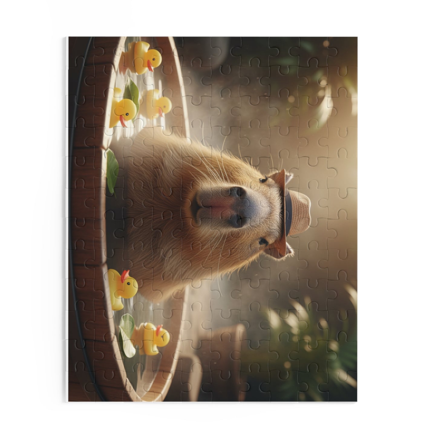 Capybara Relaxation Puzzle - 120, 252, 500-Piece, Fun Gift for Animal Lovers, Cozy Home Decor, Family Game Night, Unique Birthday Present
