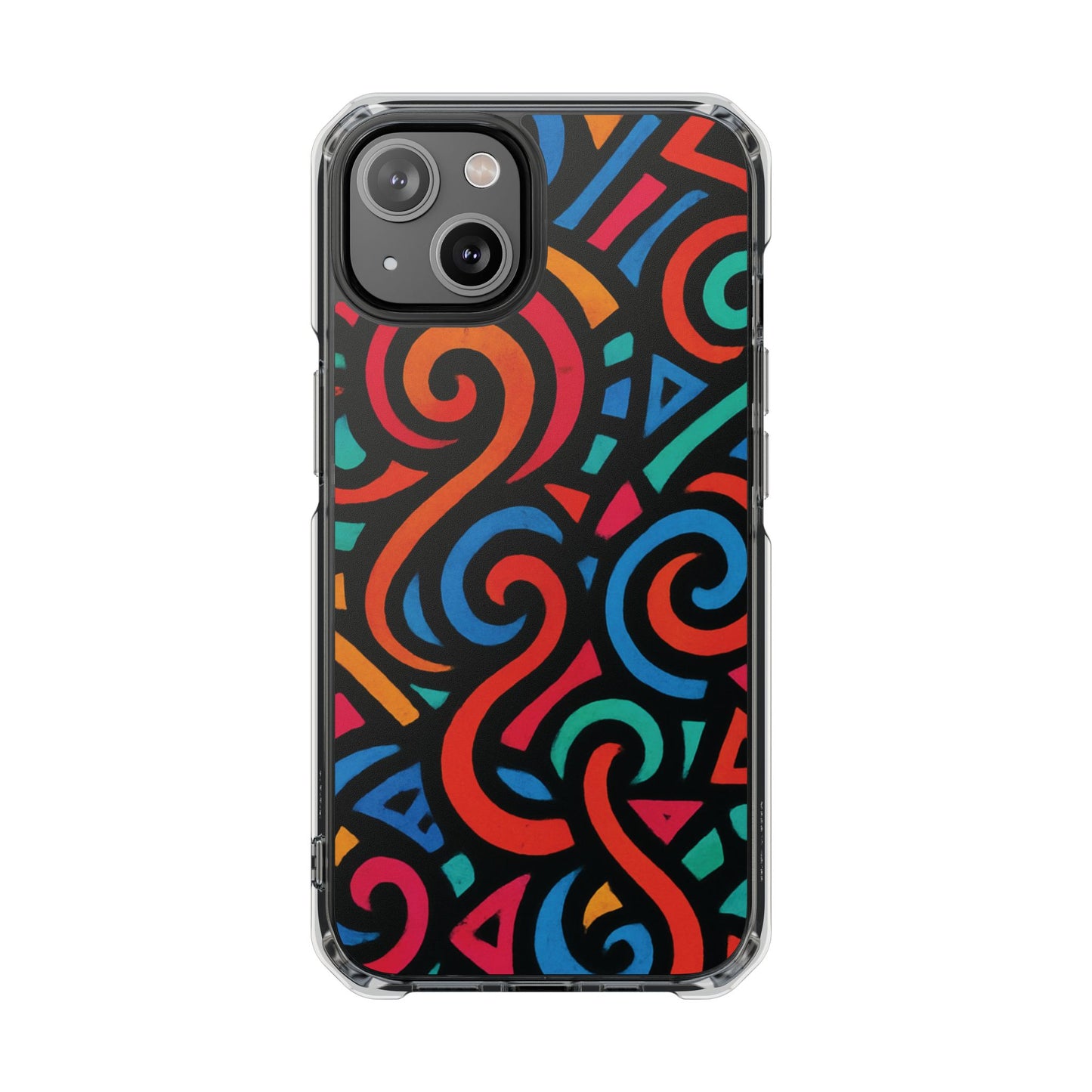 Colorful Phone Case, Stylish Clear Impact Cases for iPhone, Vibrant Protective Covers, Unique Phone Accessories, Gifts