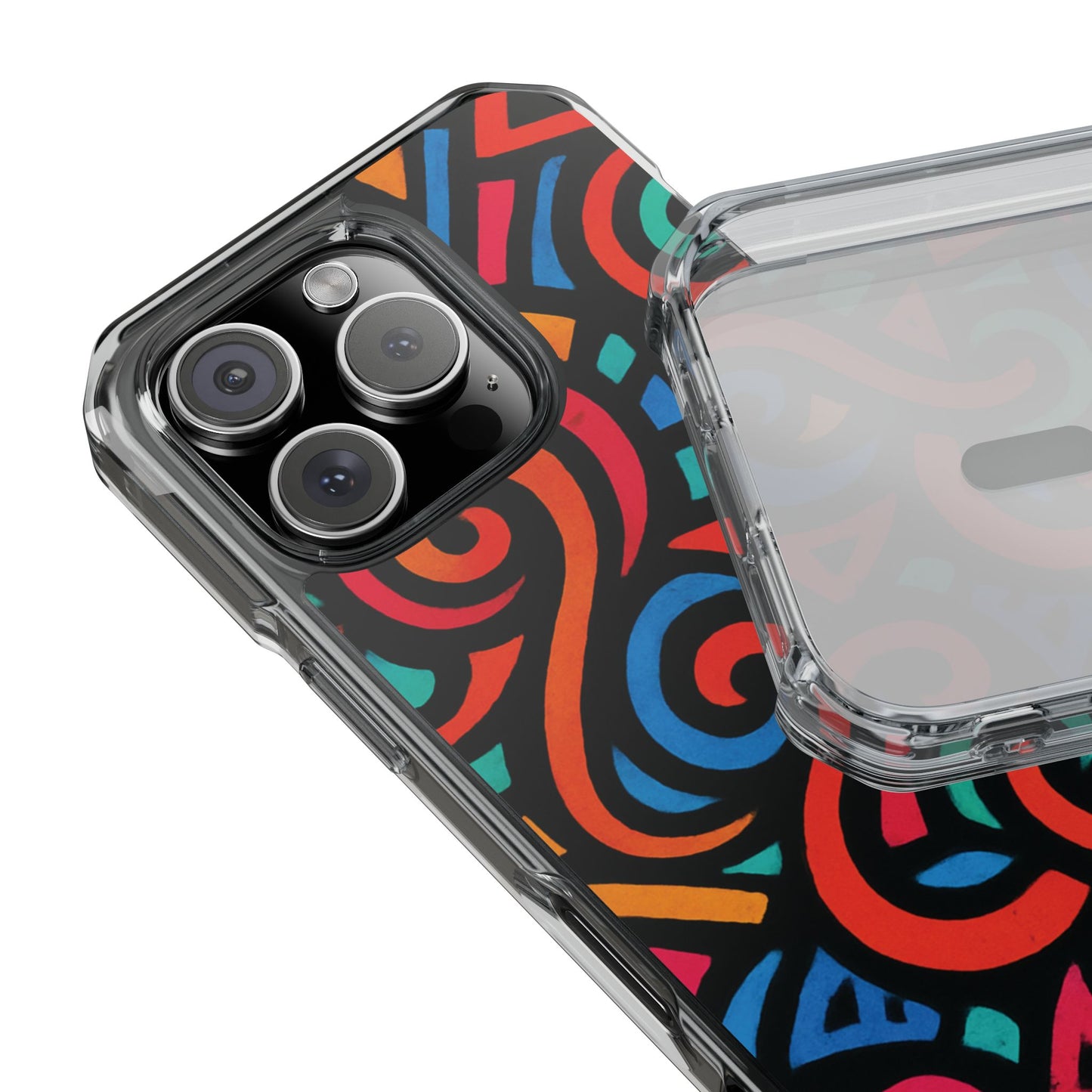 Colorful Phone Case, Stylish Clear Impact Cases for iPhone, Vibrant Protective Covers, Unique Phone Accessories, Gifts