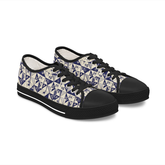 Abstract Graffiti Print Sneakers