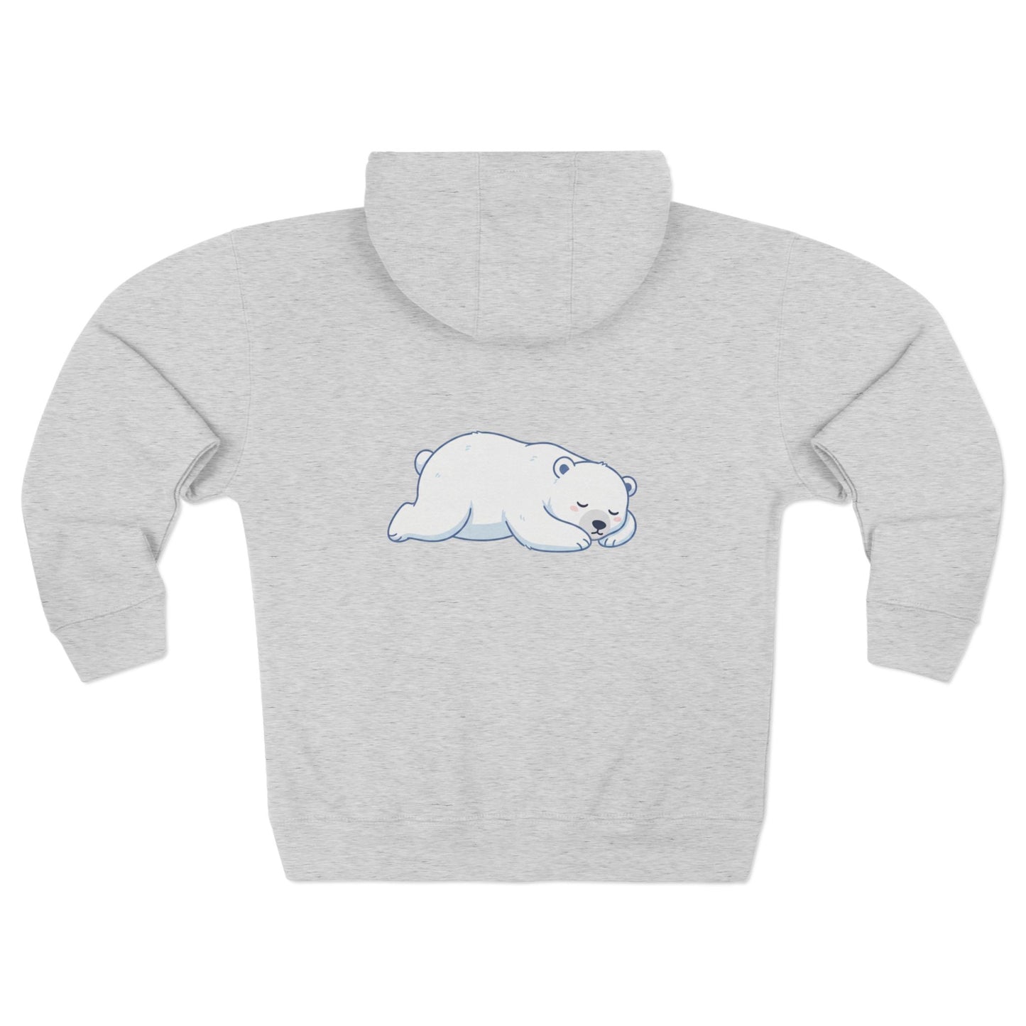 Sleeping Polar bear - Unisex Zip Hoodie