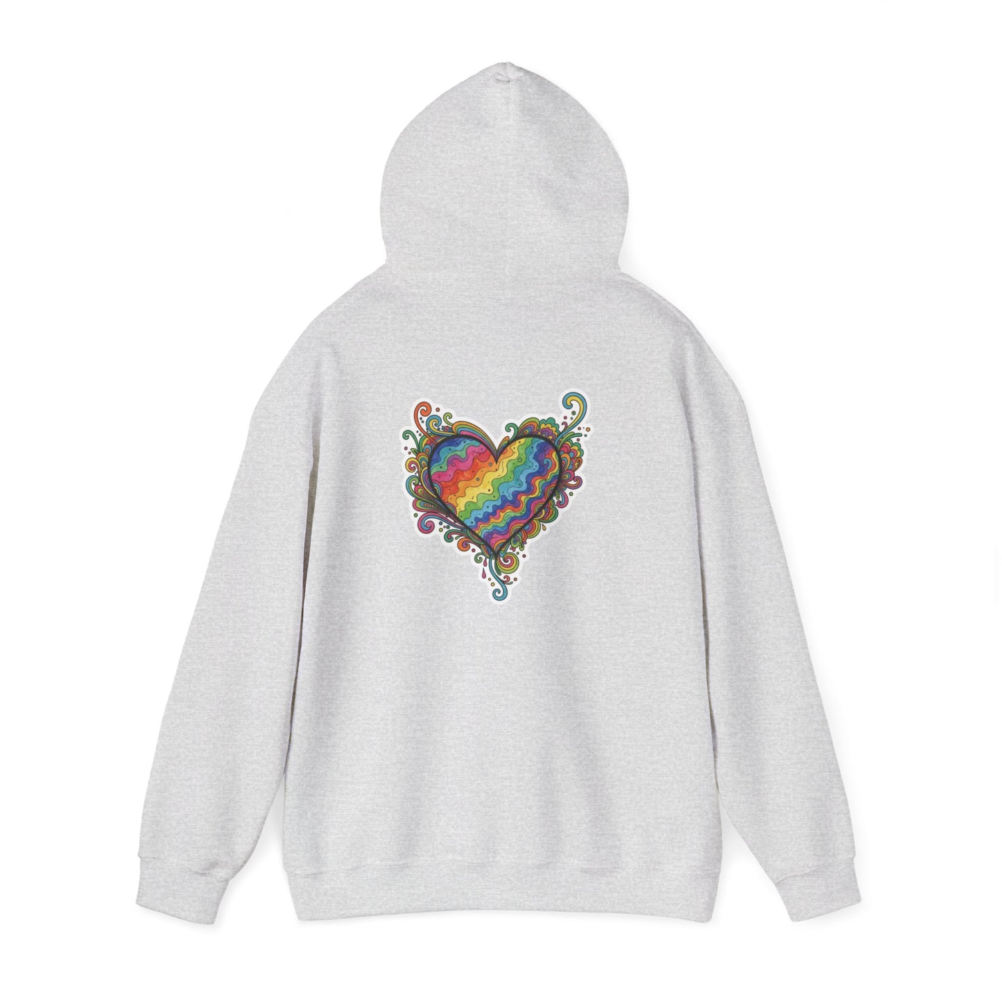 Colorful Love Heart Hooded Sweatshirt - Cozy Unisex Pullover for Valentine's Day, Gift for Friends, Couples Sweatshirt, Casual Wear, [...]