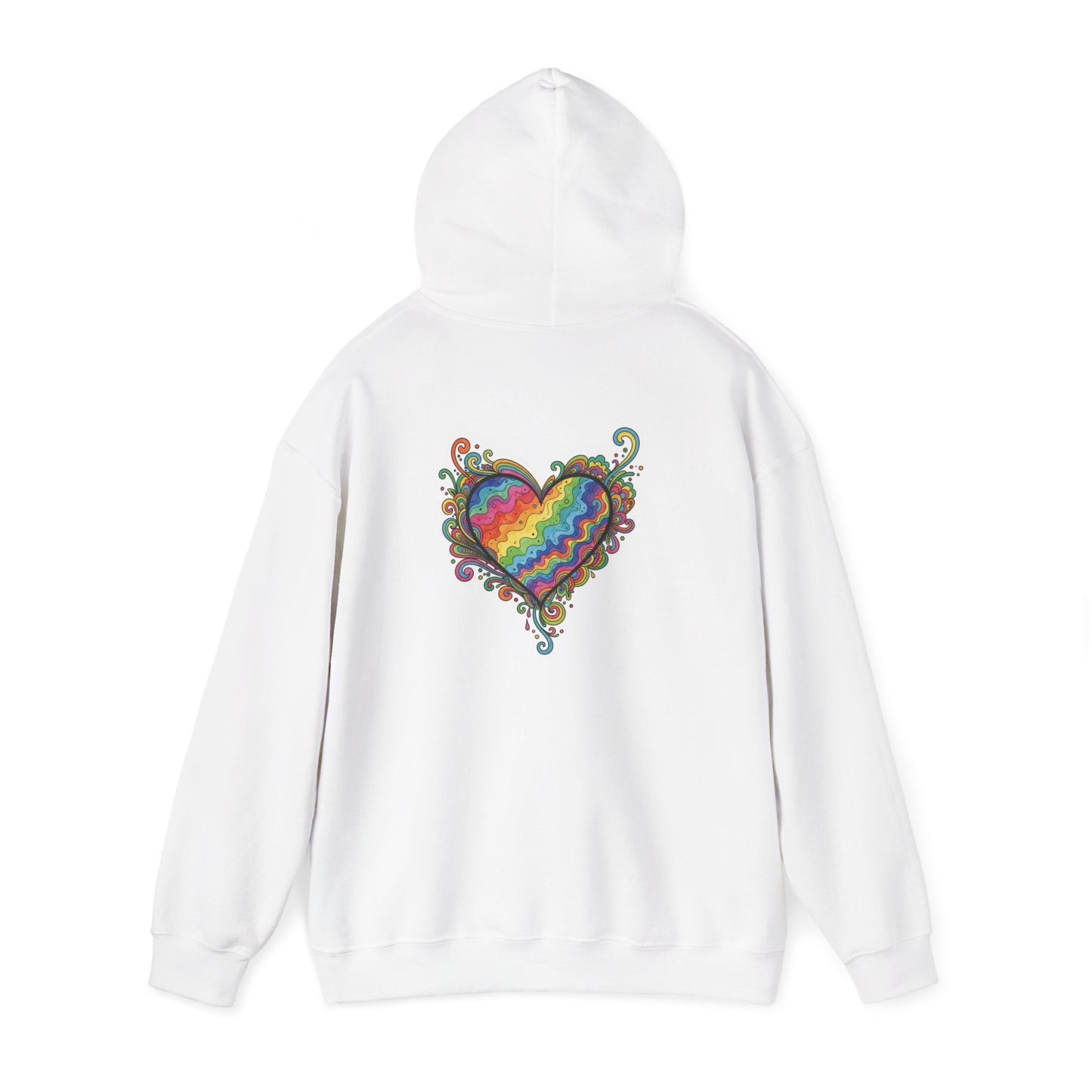 Colorful Love Heart Hooded Sweatshirt - Cozy Unisex Pullover for Valentine's Day, Gift for Friends, Couples Sweatshirt, Casual Wear, [...]