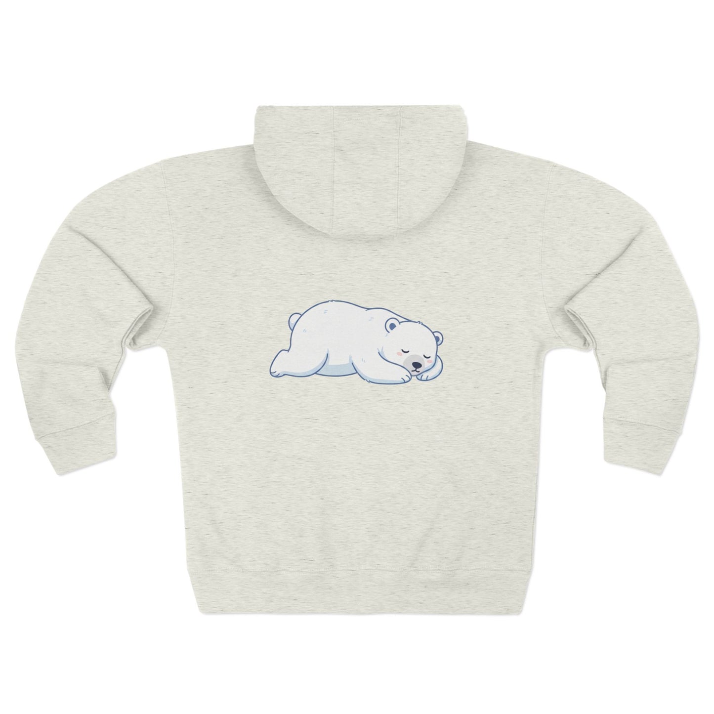 Sleeping Polar bear - Unisex Zip Hoodie