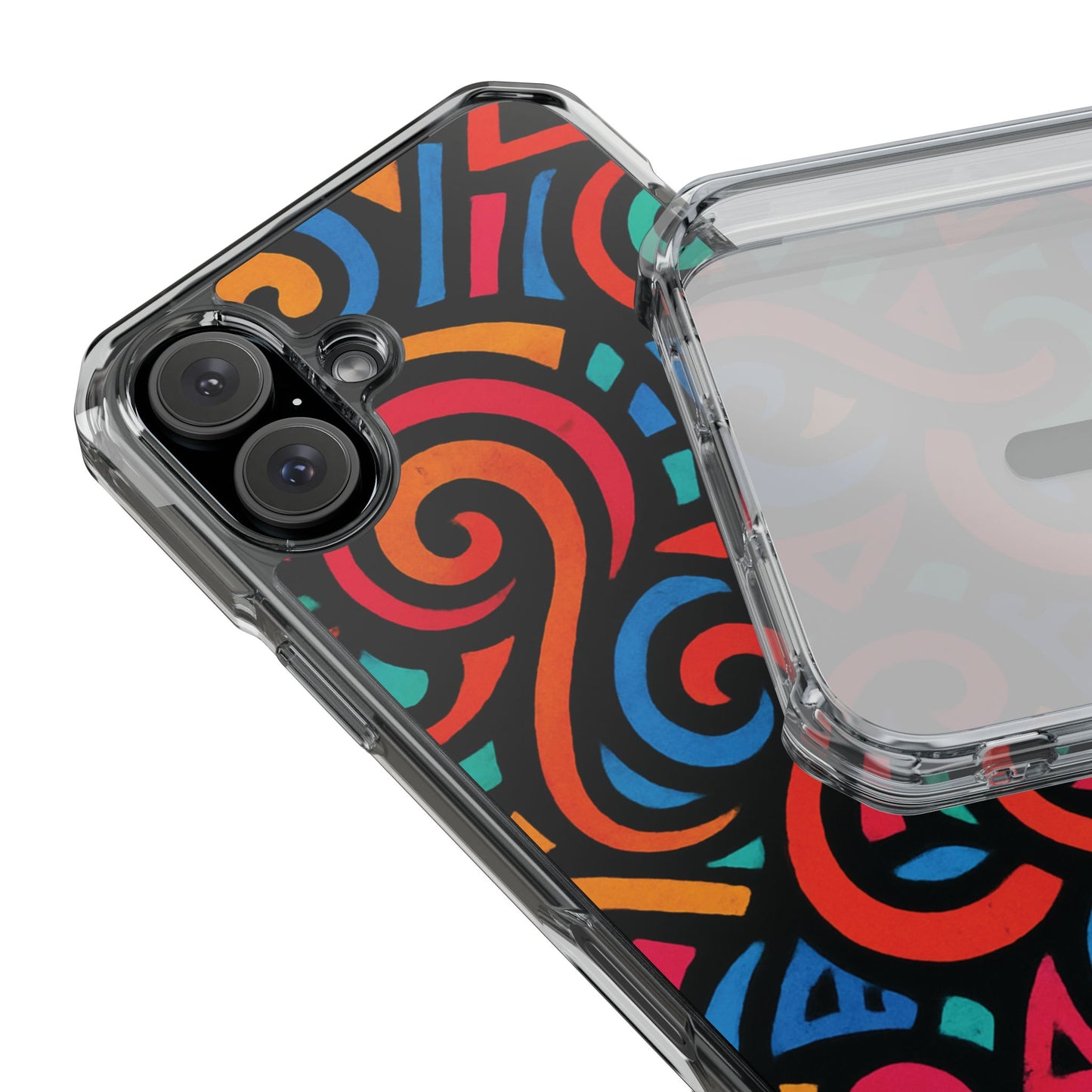 Colorful Phone Case, Stylish Clear Impact Cases for iPhone, Vibrant Protective Covers, Unique Phone Accessories, Gifts