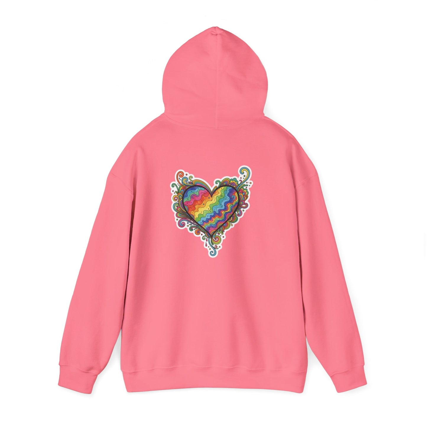 Colorful Love Heart Hooded Sweatshirt - Cozy Unisex Pullover for Valentine's Day, Gift for Friends, Couples Sweatshirt, Casual Wear, [...]