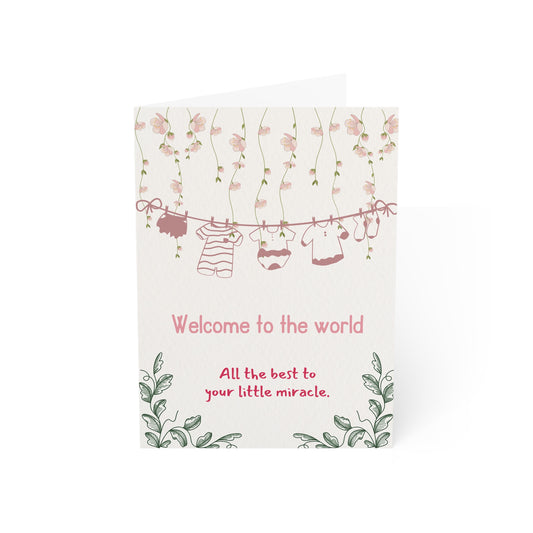 Adorable Baby Shower Greeting Cards - Welcome Newborn, Announcement Cards, Gender Reveal, Gift Enclosures, New Parent Celebrations