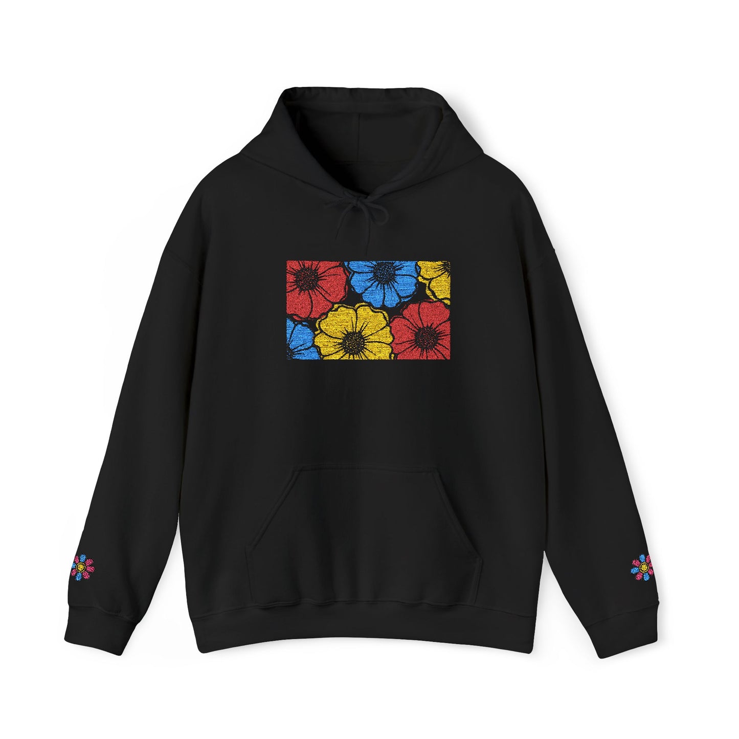 Vibrant Floral Hoodie | Colorful Sweatshirt, Cozy Wear, Gift for Her, Unisex Fashion, Spring Style, Casual Outfit