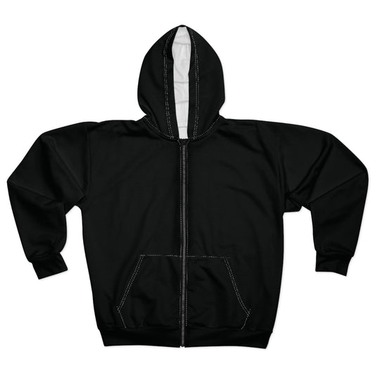 Colorful Unisex Zip Hoodie with Artistic Pattern, Cozy Layer for Every Occasion, Cool Streetwear, Unique Gift, Trendy Fashion
