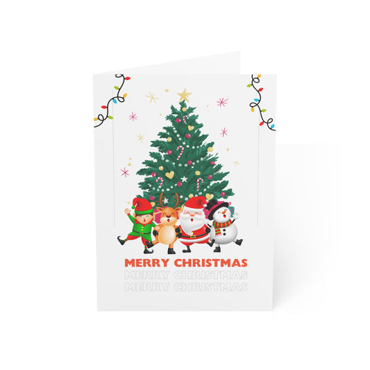 Christmas Greeting Cards Set | Merry Christmas Cards | Holiday Card Pack | Festive Cards for Friends & Family | Seasonal Cheer Cards