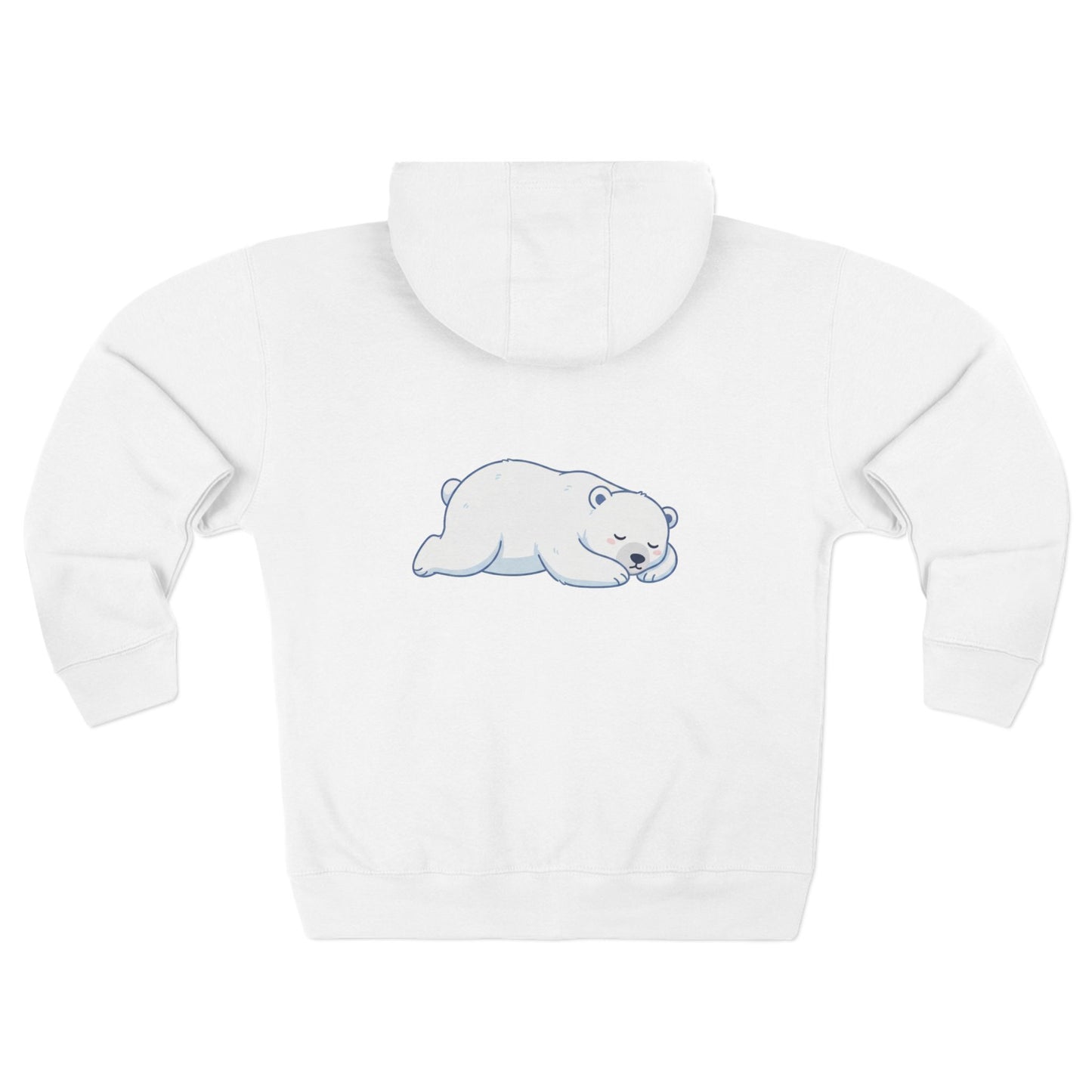 Sleeping Polar bear - Unisex Zip Hoodie
