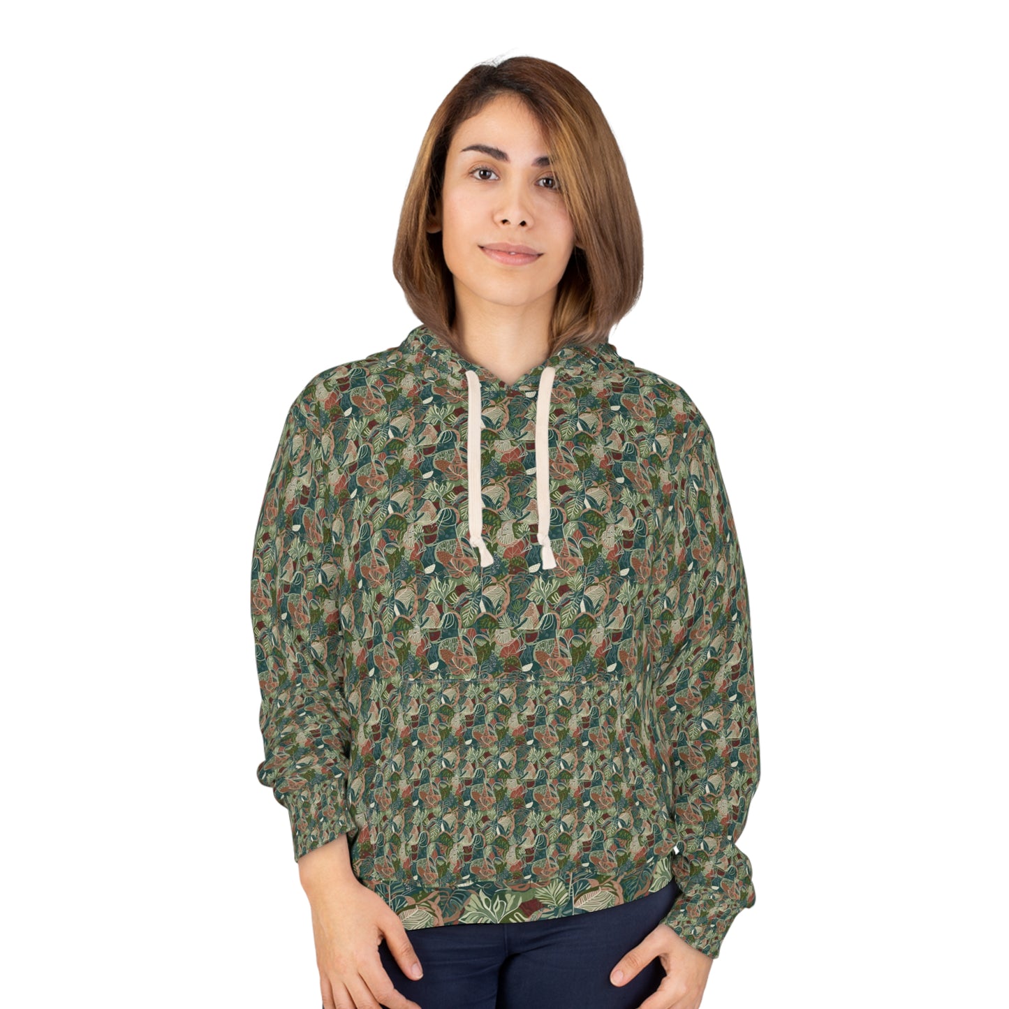 Floral Patterned Unisex Pullover Hoodie | Cozy Layering, Everyday Wear, Gifts for Her, Spring Fashion, Nature Lovers