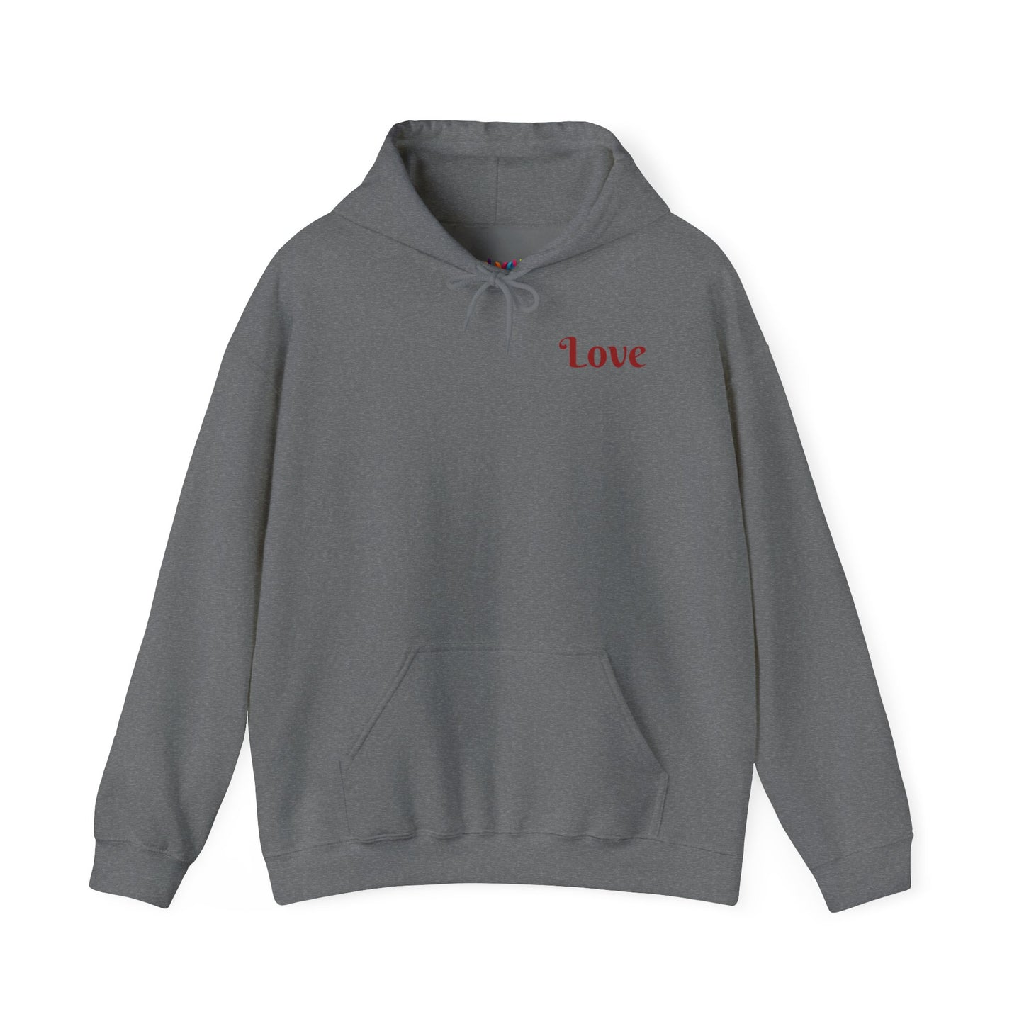 Colorful Love Heart Hooded Sweatshirt - Cozy Unisex Pullover for Valentine's Day, Gift for Friends, Couples Sweatshirt, Casual Wear, [...]