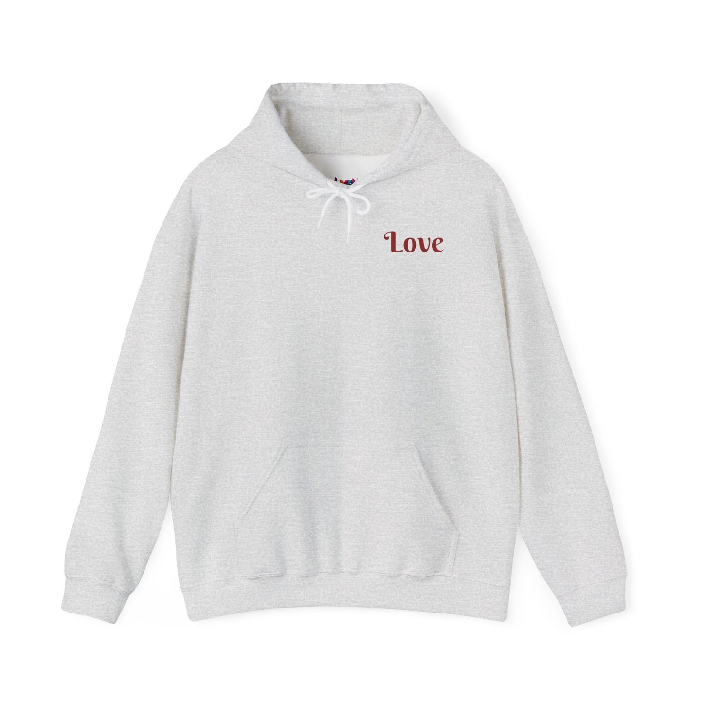 Colorful Love Heart Hooded Sweatshirt - Cozy Unisex Pullover for Valentine's Day, Gift for Friends, Couples Sweatshirt, Casual Wear, [...]