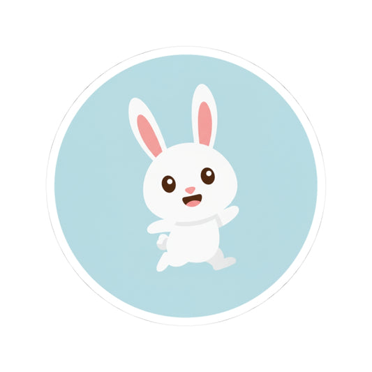 Cute Bunny Kiss-Cut Stickers | Ideal for Journals, Laptops, Scrapbooking, Kids' Parties, Gift Wrapping
